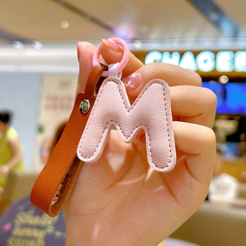 Monogram Keychain Leather - Porte-clés lettre initiale en cuir PU