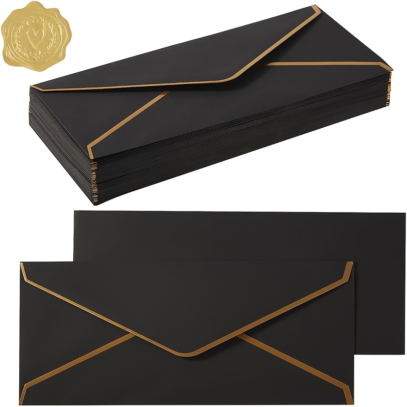 10 enveloppes noires haut de g - Wax Seal Letter Kit avis et prix