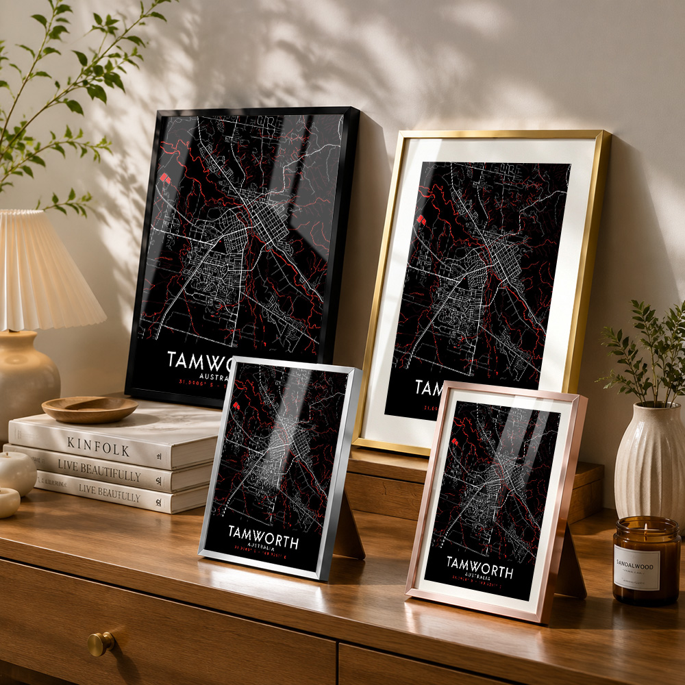 Tableau mural en métal encadré - Custom Map Poster avis et prix