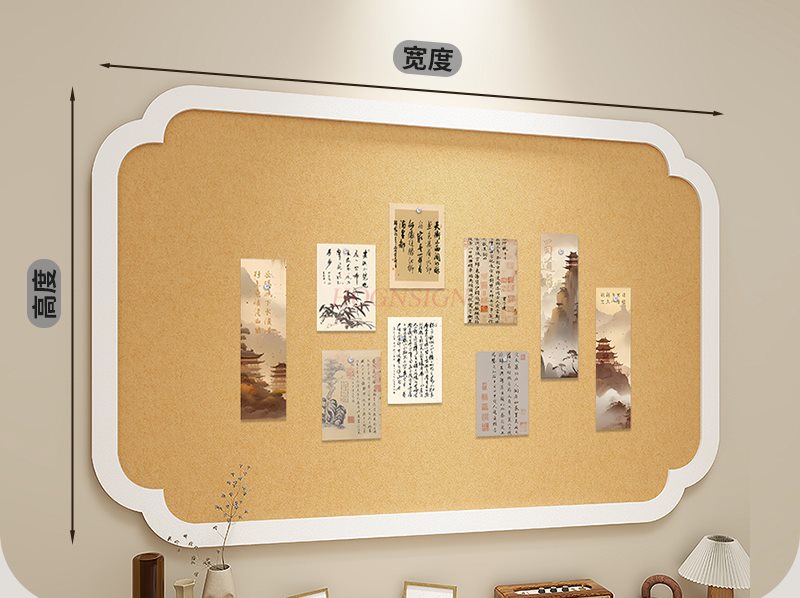 Planche en feutre de style Nat - Engraved Wood Frame avis et prix
