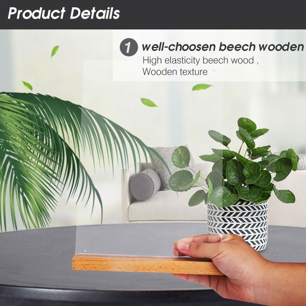 Présentoir de menu double face - Engraved Wood Frame avis et prix