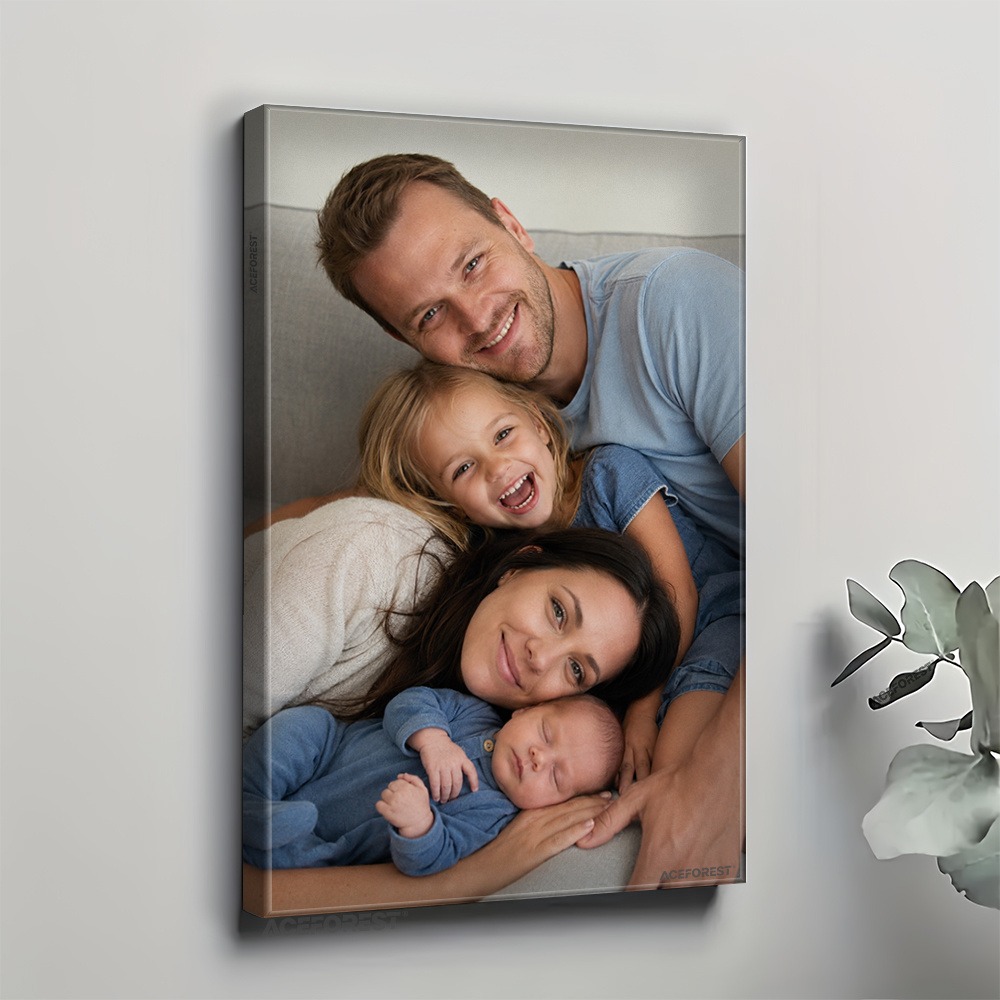 Toile murale personnalisée en  - Engraved Wood Frame avis et prix